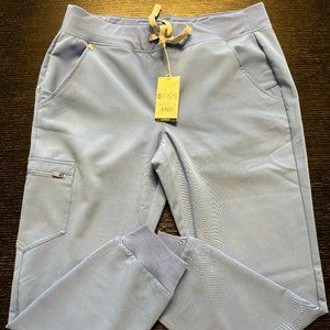 NWT Figs Zamora Joggers Ceil Blue Size M